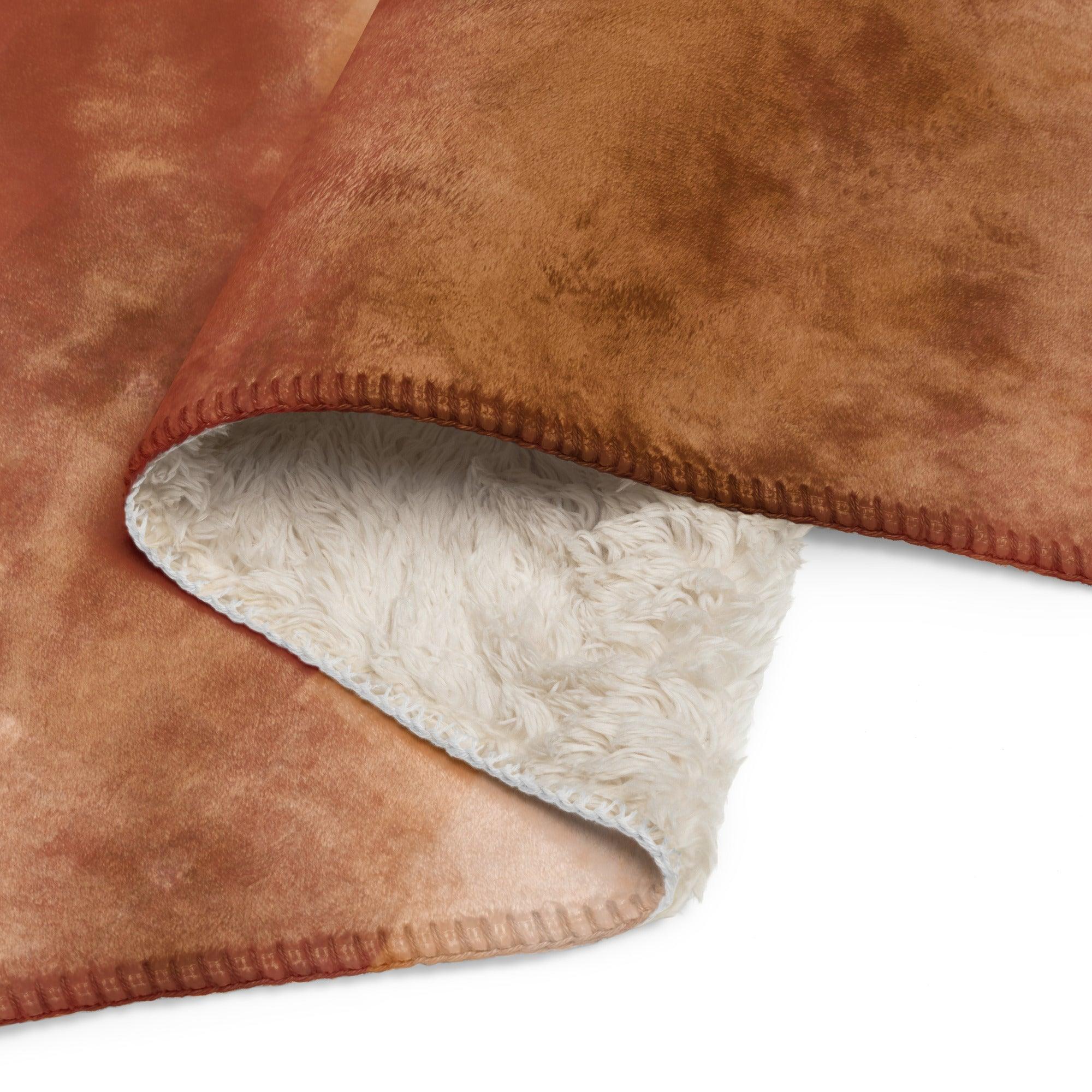 Sherpa Decke mit Kuschelfell | Chai Latte | Christine Wagner - Decke - Christine Wagner Studio