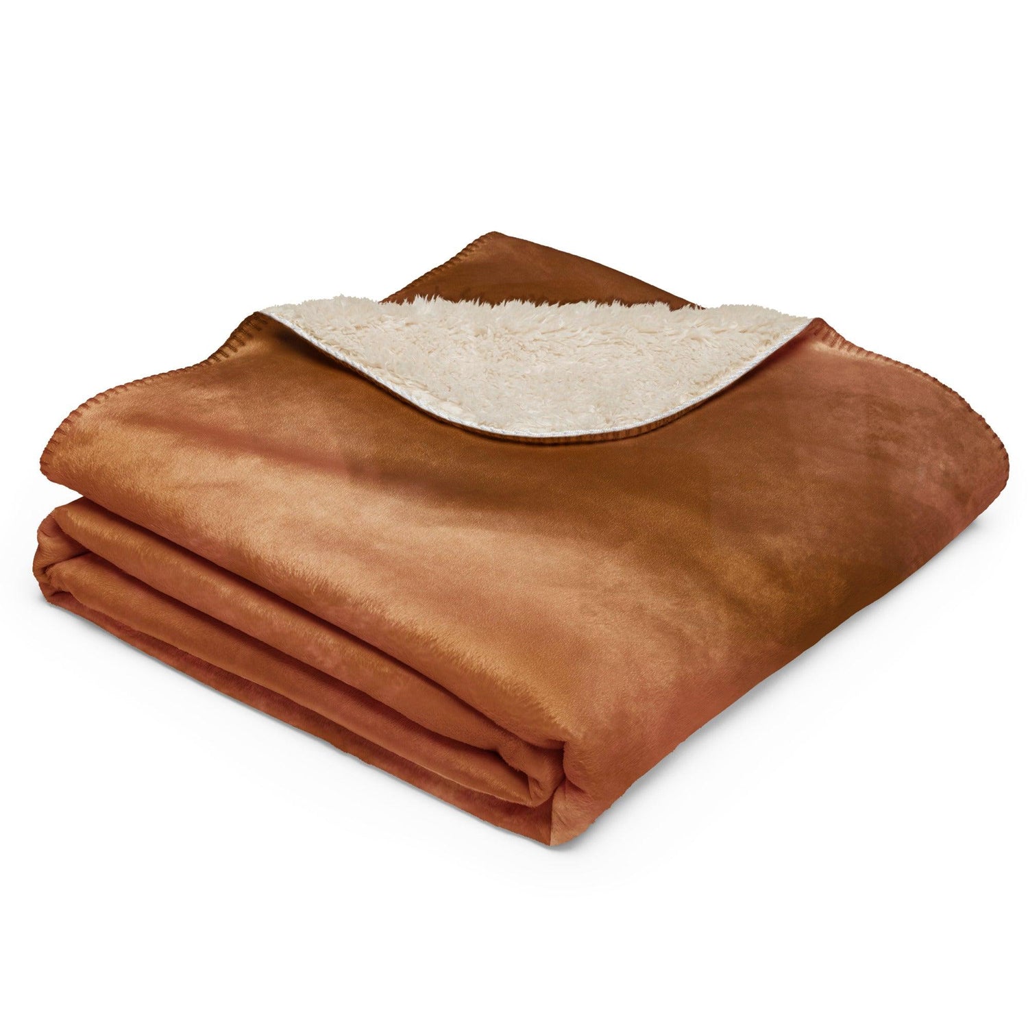 Sherpa Decke mit Kuschelfell | Chai Latte | Christine Wagner - Decke - Christine Wagner Studio