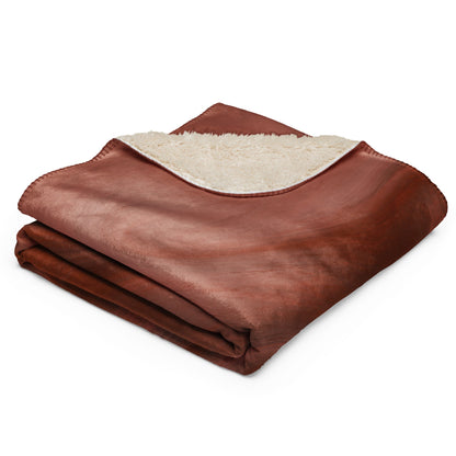Sherpa Decke mit Kuschelfell | Mocha Mousse | Christine Wagner - Decke - Christine Wagner Studio
