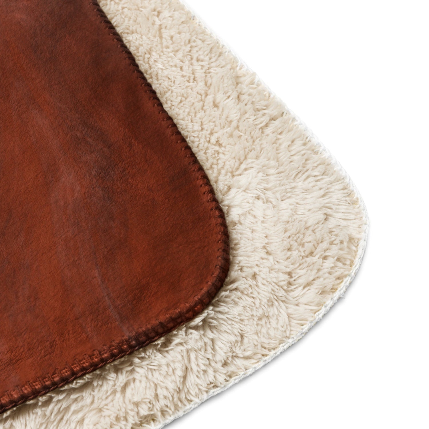 Sherpa Decke mit Kuschelfell | Mocha Mousse | Christine Wagner - Decke - Christine Wagner Studio