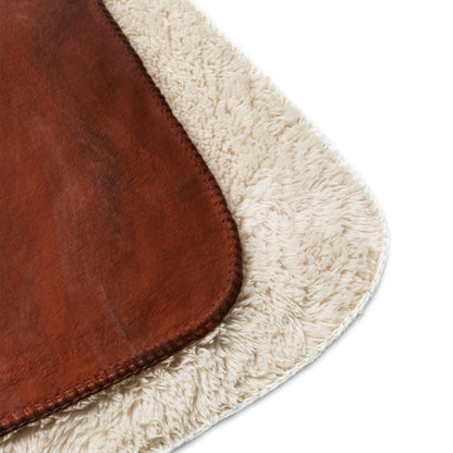 Sherpa Decke mit Kuschelfell | Mocha Mousse | Christine Wagner - Decke - Christine Wagner Studio