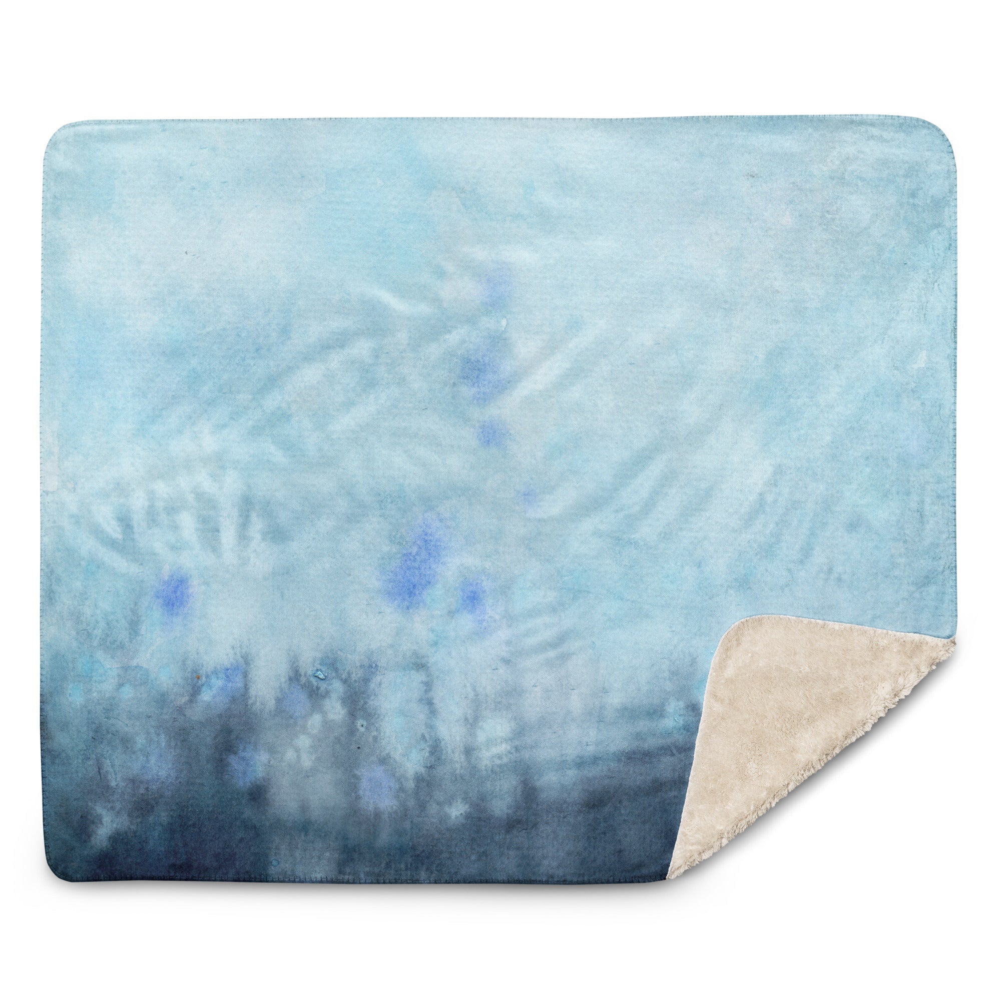 Sherpa Decke mit Kuschelfell | Zen Vibes | Christine Wagner - Decke - Christine Wagner Studio