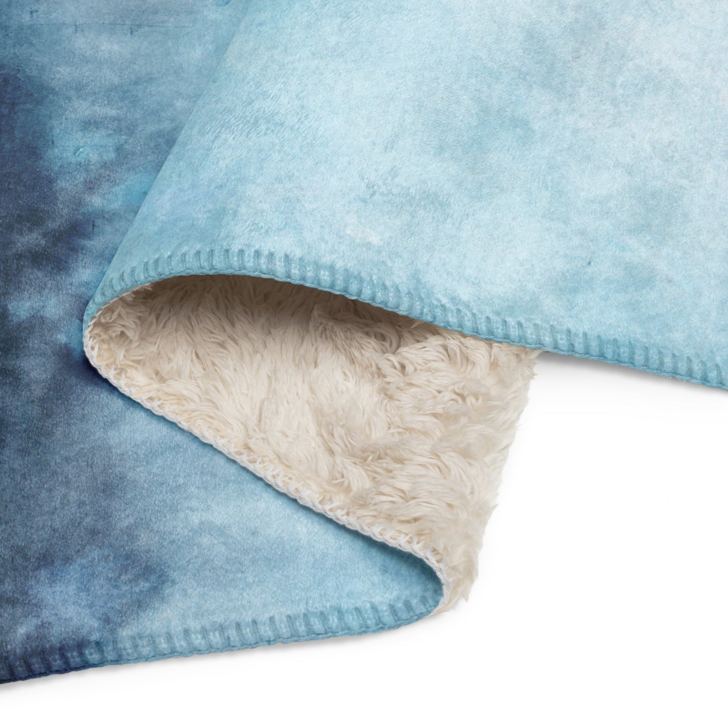 Sherpa Decke mit Kuschelfell | Zen Vibes | Christine Wagner - Decke - Christine Wagner Studio