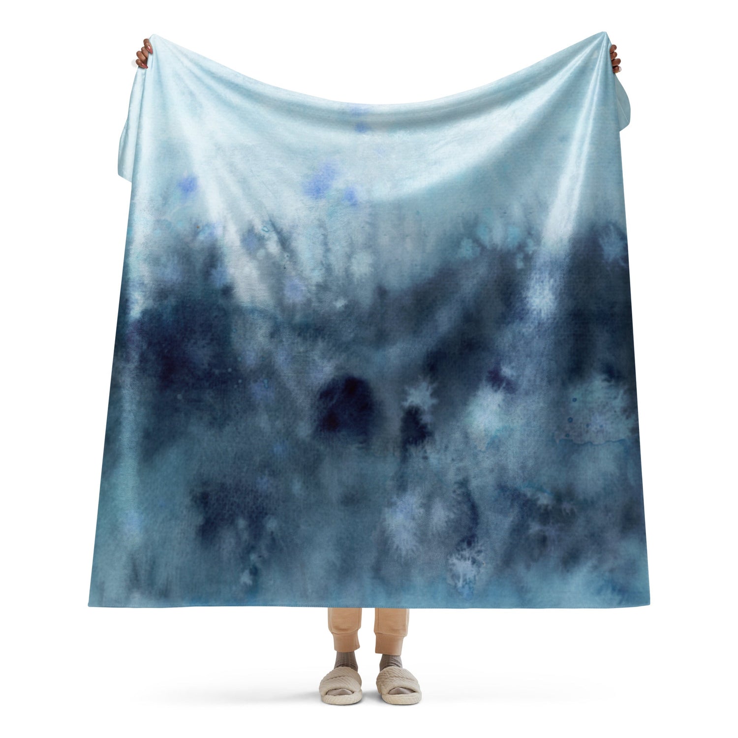 Sherpa Decke mit Kuschelfell | Zen Vibes | Christine Wagner - Decke - Christine Wagner Studio