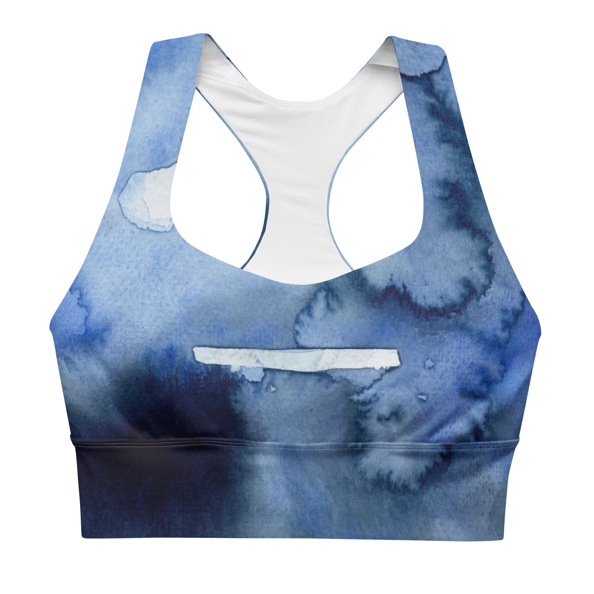Sport - BH Longline | Deeper Into the Blue | Recycelt - Active Wear - Christine Wagner Studio