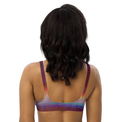 Sporty Bikini - Top | Aurora Bloom – Recycelt | Christine Wagner - Bikini - Christine Wagner Studio
