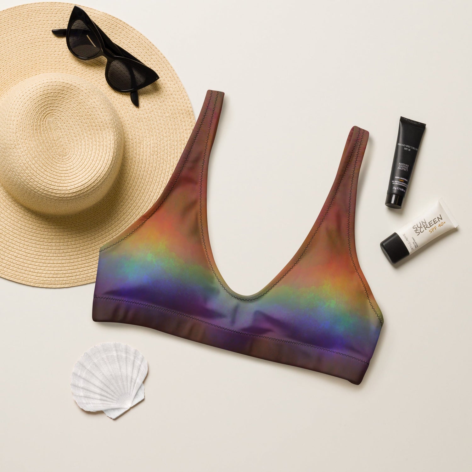 Sporty Bikini - Top | Aurora Ember | Recycelt - Bikini - Christine Wagner Studio