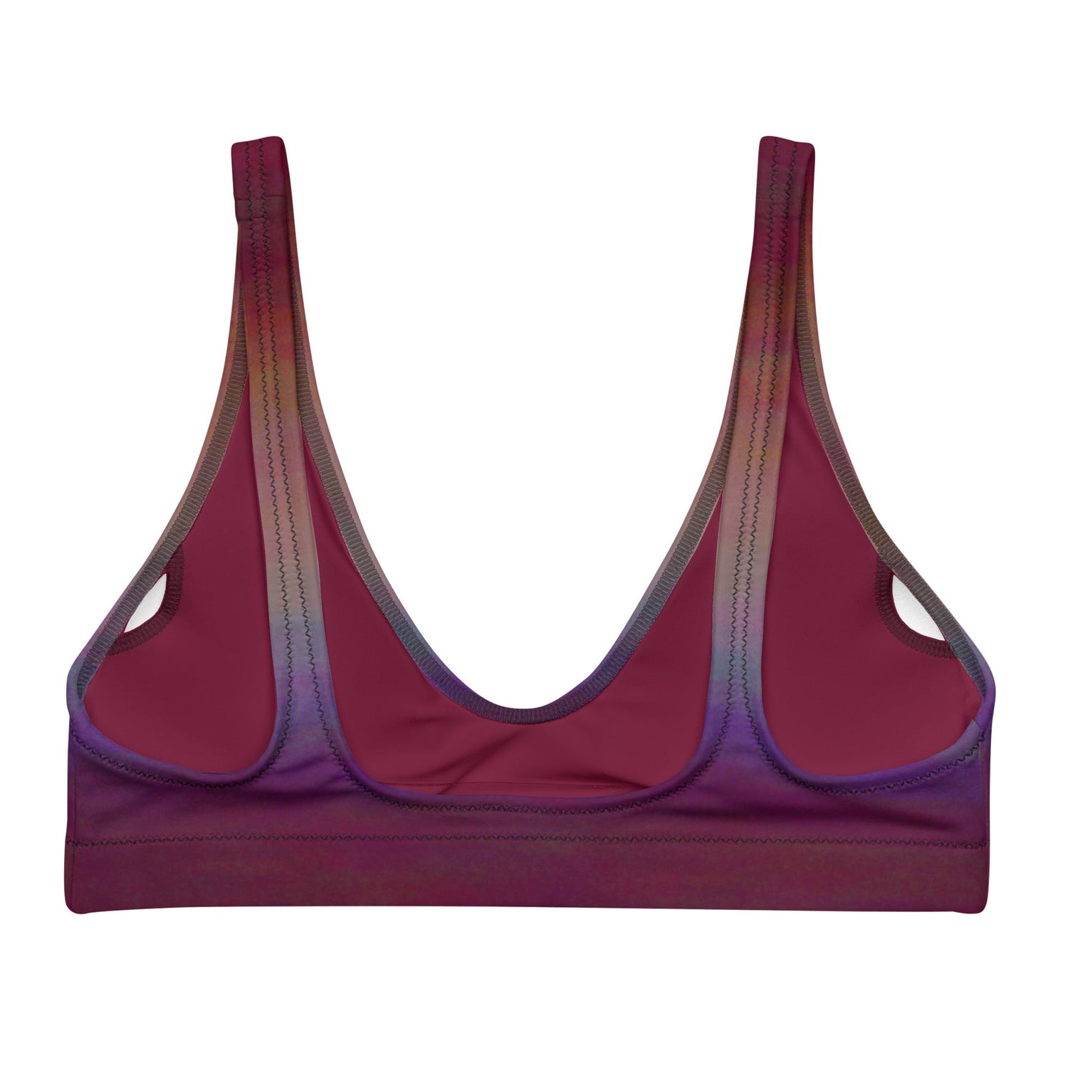 Sporty Bikini - Top | Aurora Night – Recycelt | Christine Wagner - Bikini - Christine Wagner Studio