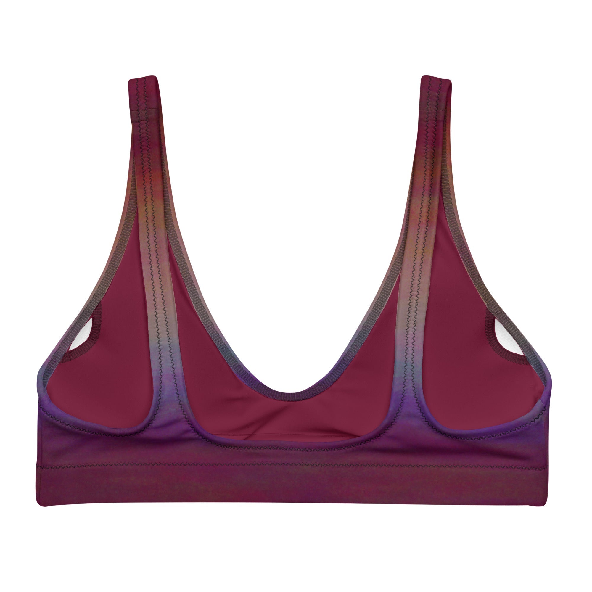 Sporty Bikini - Top | Aurora Night – Recycelt | Christine Wagner - Bikini - Christine Wagner Studio