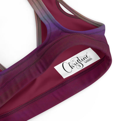 Sporty Bikini - Top | Aurora Night – Recycelt | Christine Wagner - Bikini - Christine Wagner Studio
