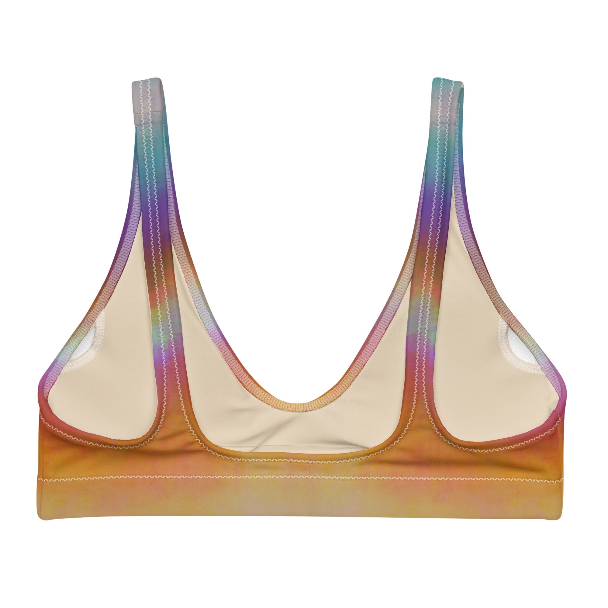Sporty Bikini - Top | Aurora Sand – Recycelt | Christine Wagner - Bikini - Christine Wagner Studio