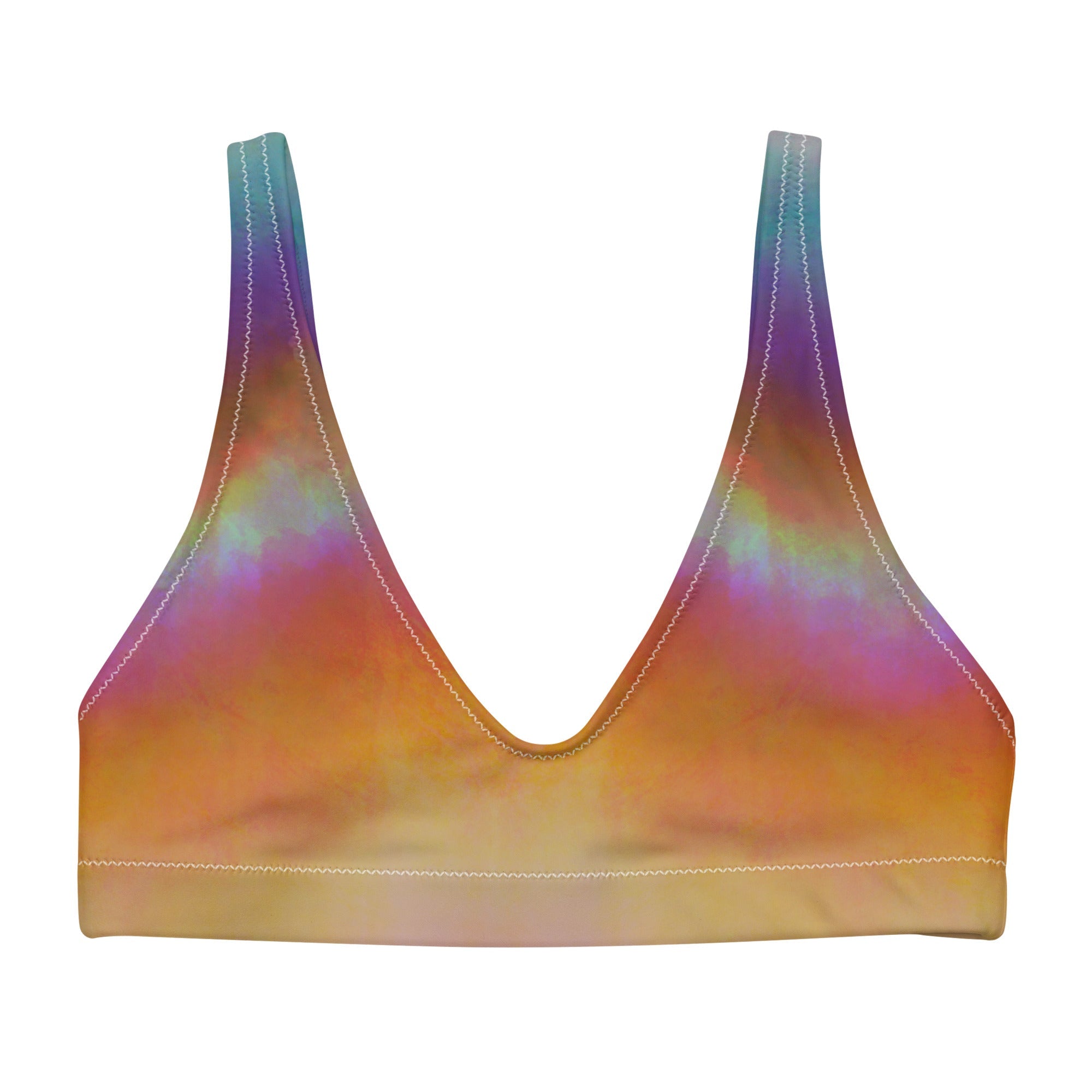 Sporty Bikini - Top | Aurora Sand – Recycelt | Christine Wagner - Bikini - Christine Wagner Studio