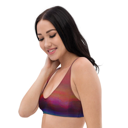 Sporty Bikini - Top | Aurora Twilight – Recycelt | Christine Wagner - Bikini - Christine Wagner Studio