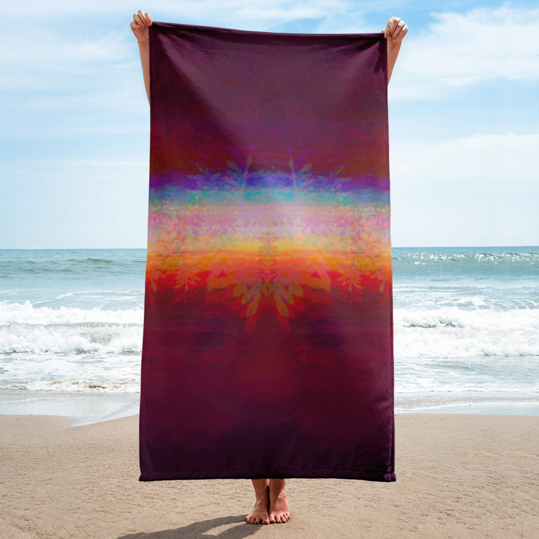 Strandhandtuch | Aurora Bloom | Christine Wagner - Accessoires - Christine Wagner Studio