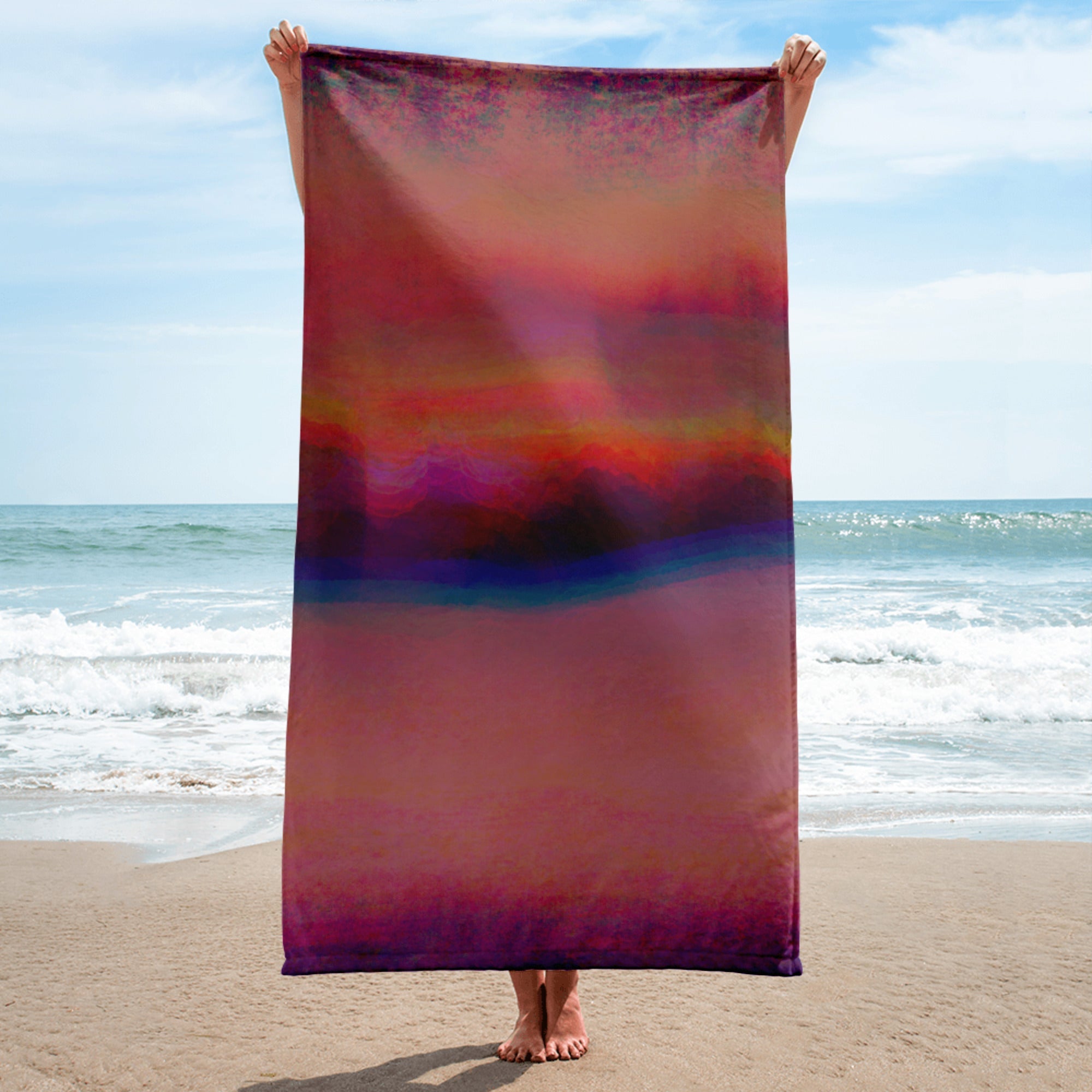 Strandhandtuch | Aurora Twilight | Christine Wagner - Accessoires - Christine Wagner Studio
