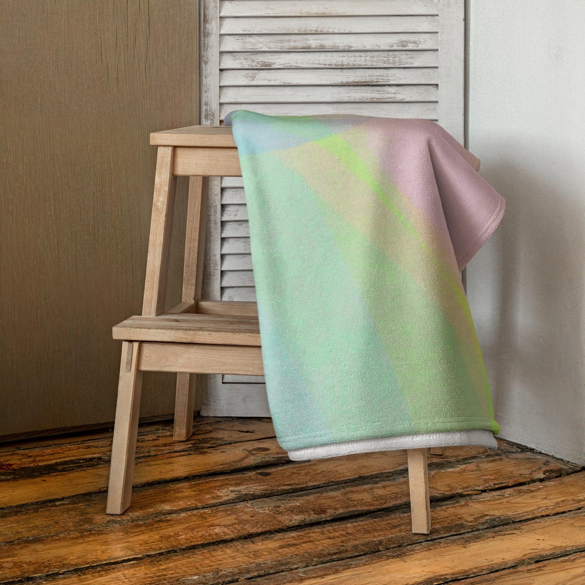 Strandhandtuch | Electric Rainbow | Christine Wagner - Strandhandtuch - Christine Wagner Studio