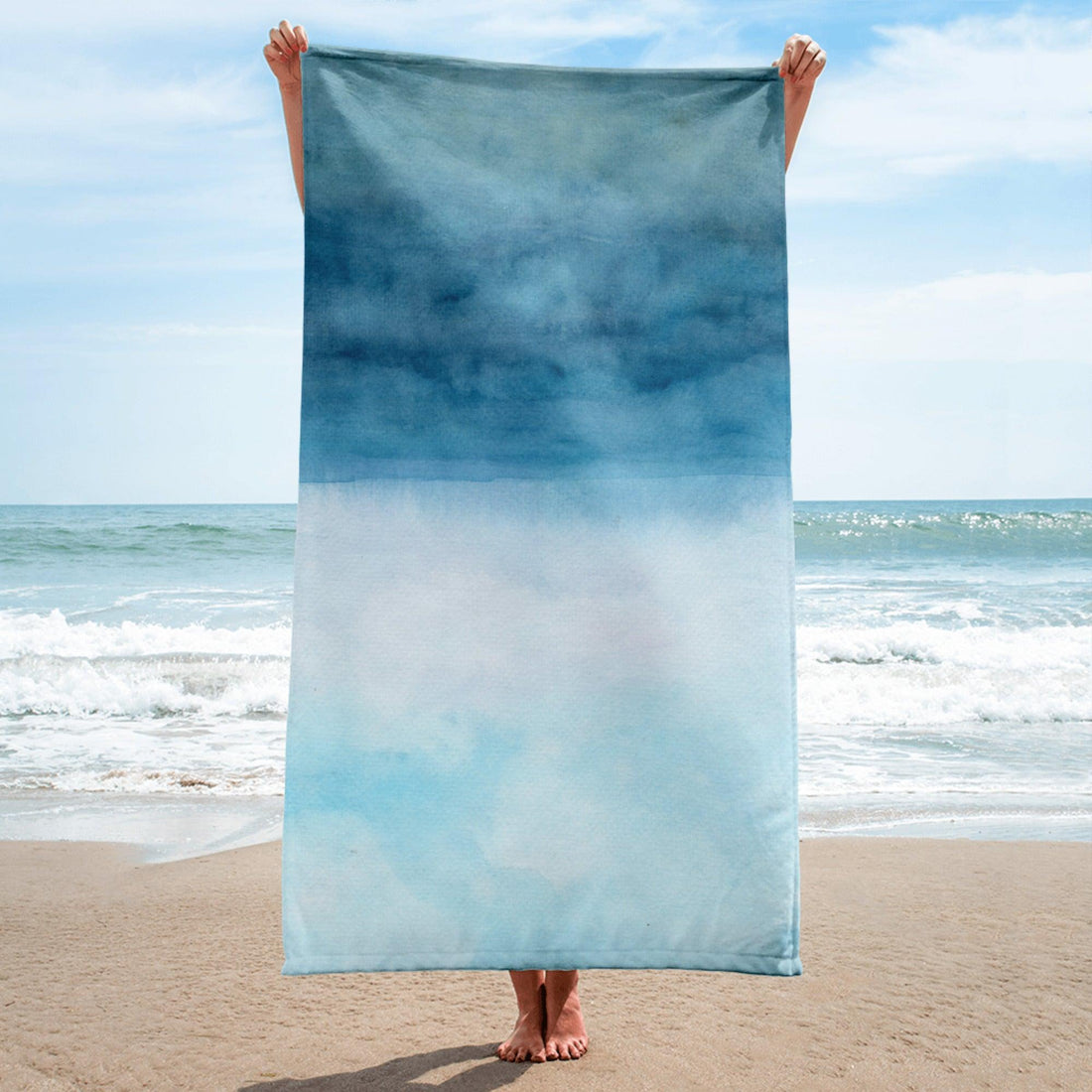 Strandhandtuch | Ocean &amp; Sky | Christine Wagner - Strandhandtuch - Christine Wagner Studio