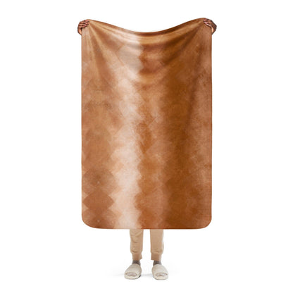 Sherpa Decke mit Kuschelfell | Chai Latte | Christine Wagner - Christine Wagner