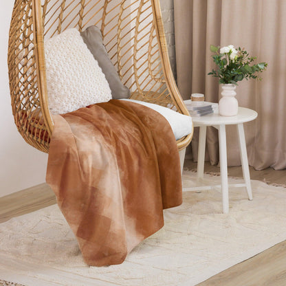 Sherpa Decke mit Kuschelfell | Chai Latte | Christine Wagner - Christine Wagner
