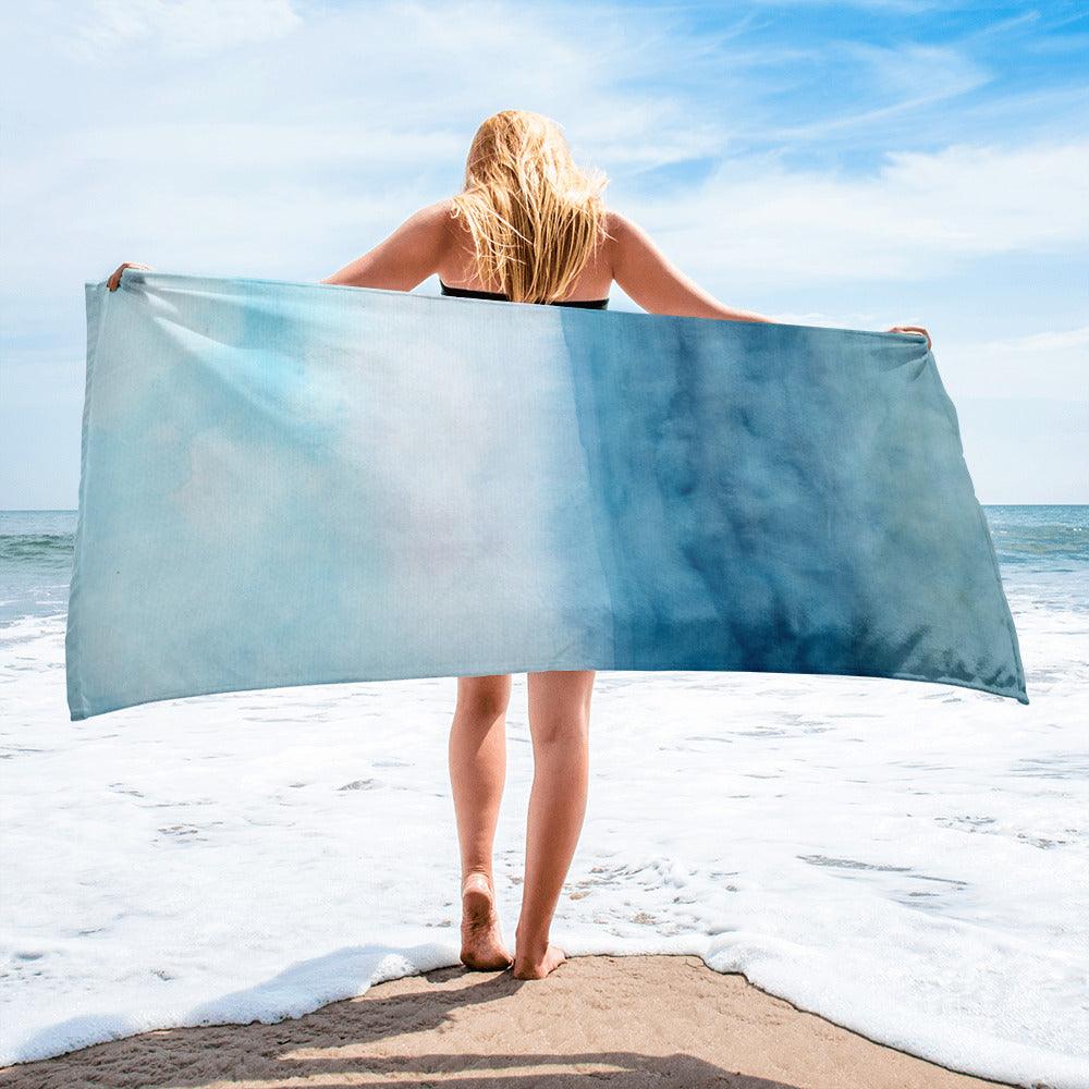 Strandhandtuch | Ocean &amp; Sky | Christine Wagner - Christine Wagner