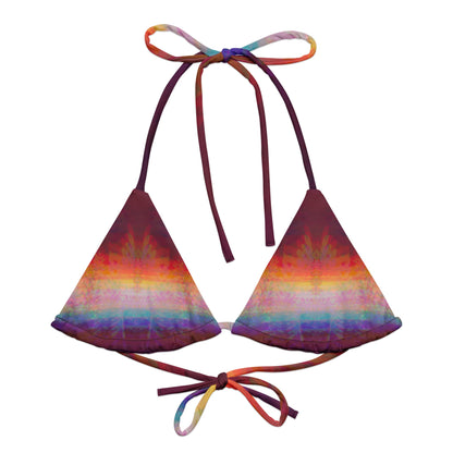 Triangel - Bikini Oberteil | Aurora Bloom – Recycelt | Christine Wagner - Bikini - Christine Wagner Studio