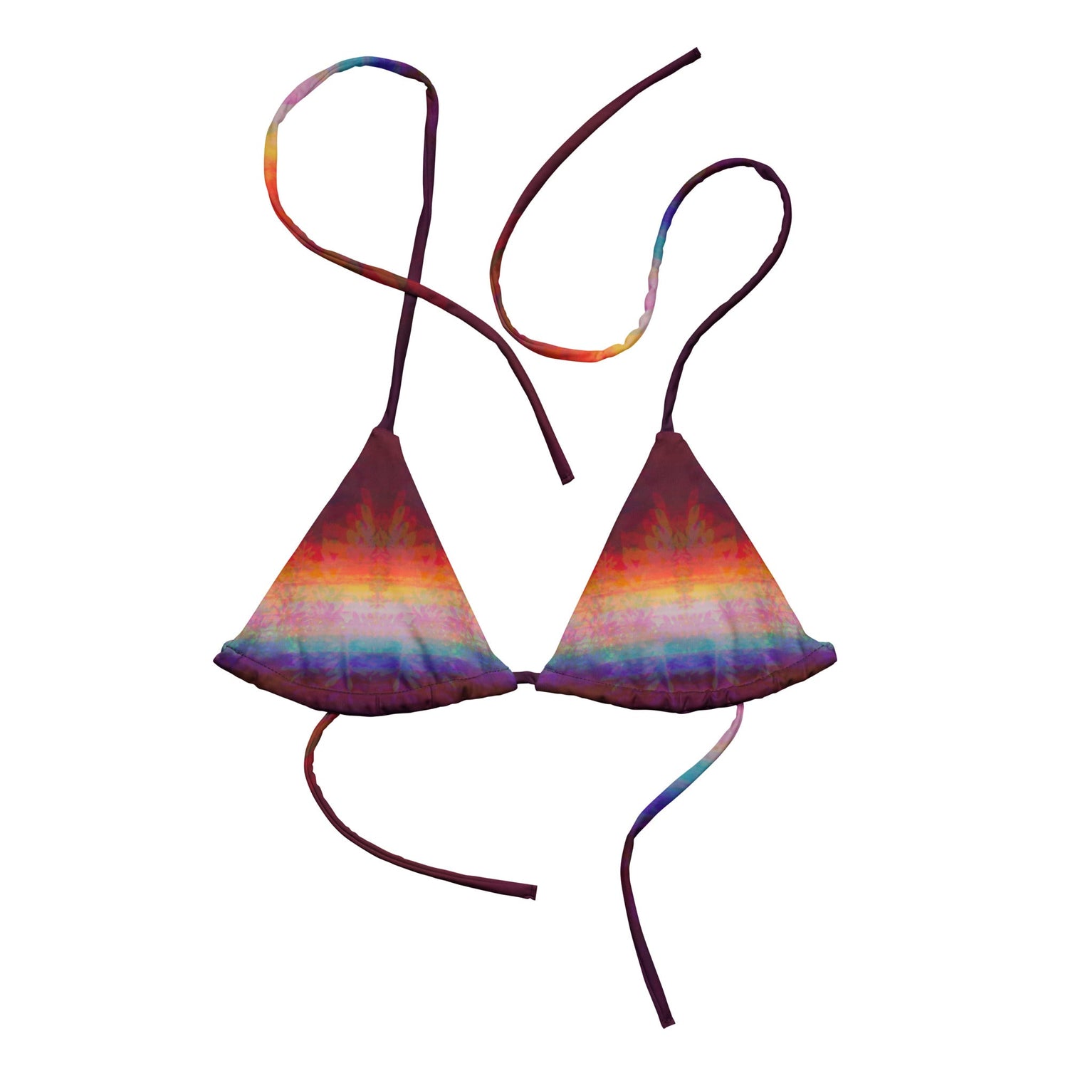 Triangel - Bikini Oberteil | Aurora Bloom – Recycelt | Christine Wagner - Bikini - Christine Wagner Studio