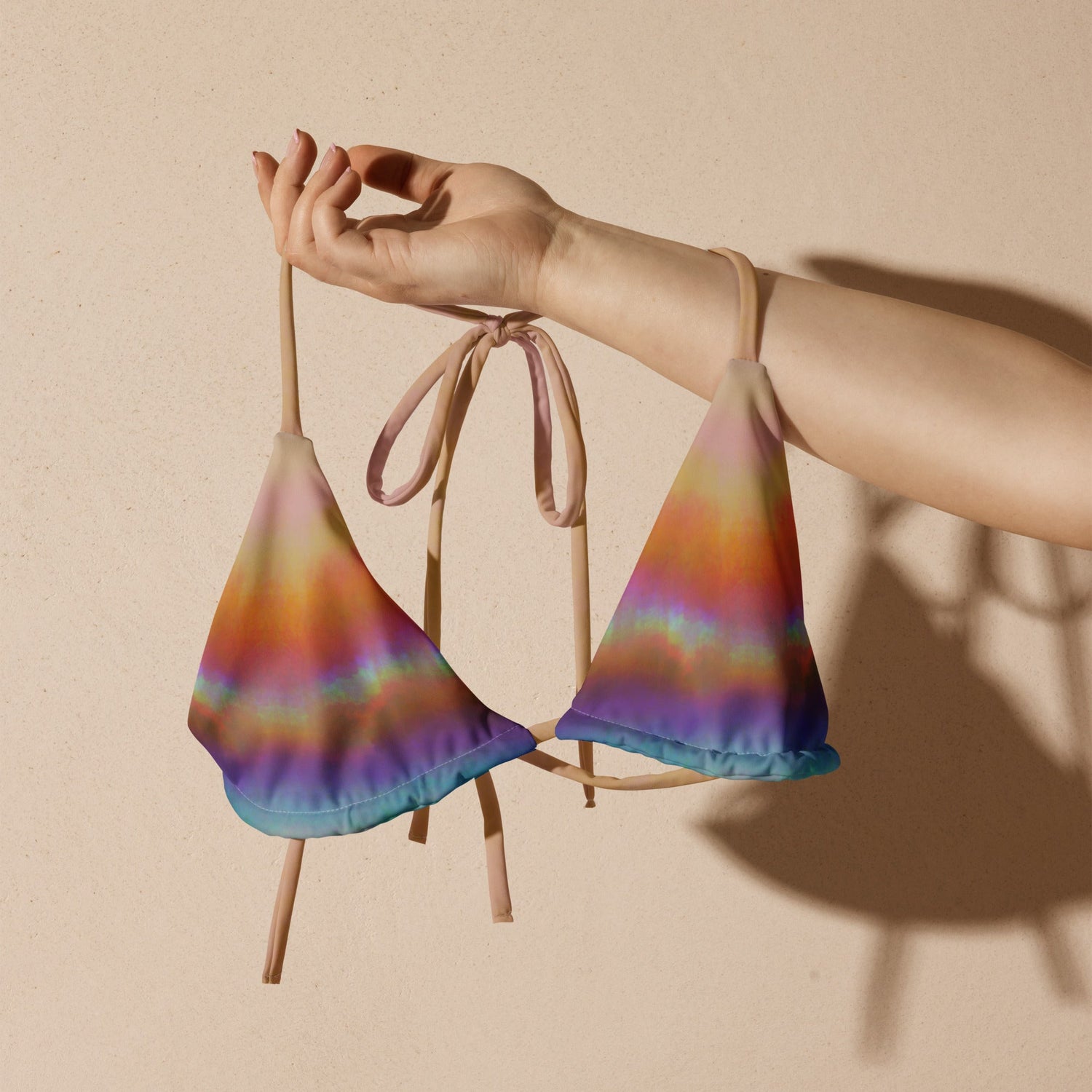 Triangel - Bikini Oberteil | Aurora Sand – Recycelt | Christine Wagner - Bikini - Christine Wagner Studio