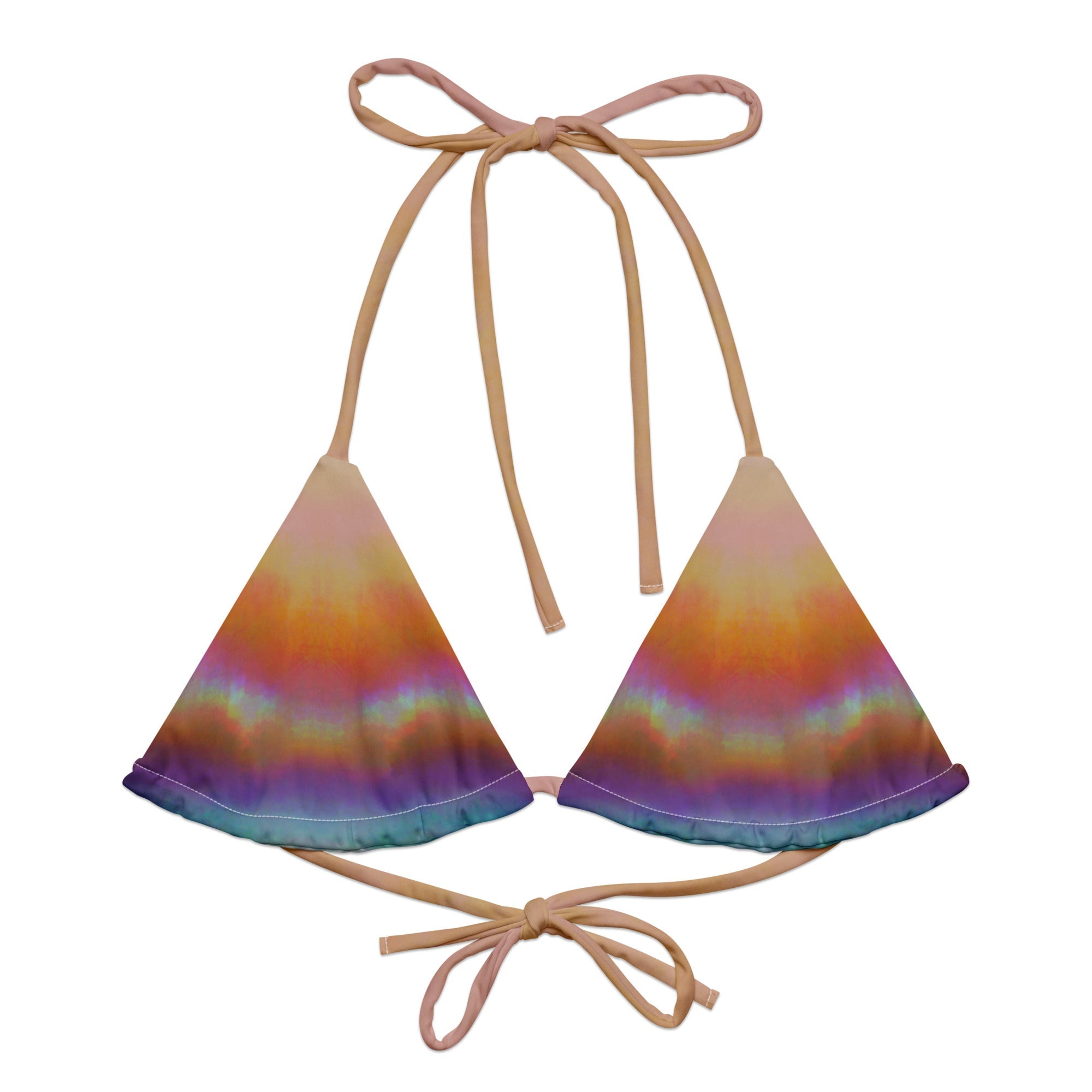 Triangel - Bikini Oberteil | Aurora Sand – Recycelt | Christine Wagner - Bikini - Christine Wagner Studio