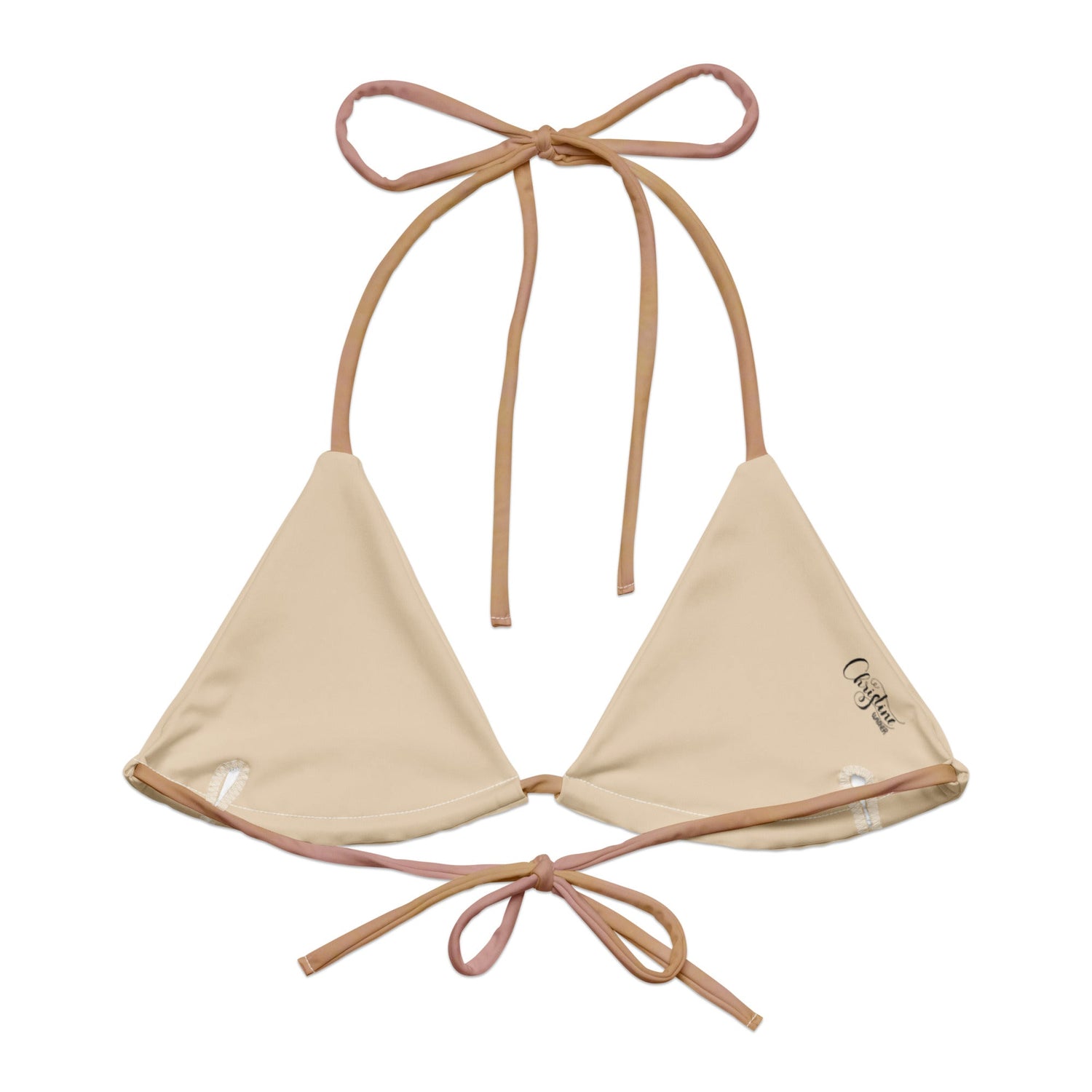 Triangel - Bikini Oberteil | Aurora Sand – Recycelt | Christine Wagner - Bikini - Christine Wagner Studio