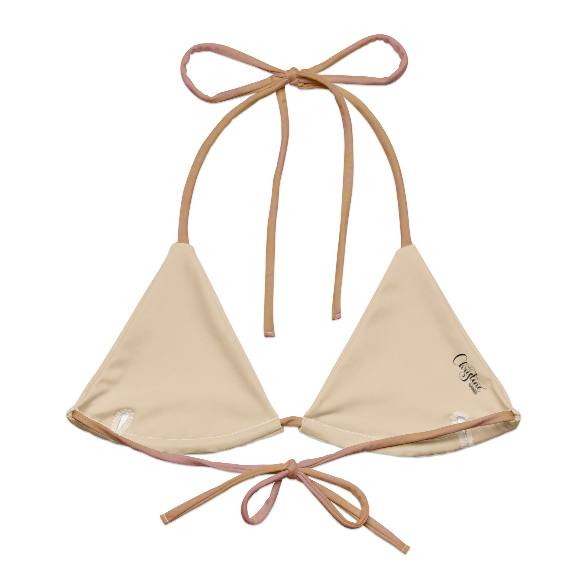 Triangel - Bikini Oberteil | Aurora Sand – Recycelt | Christine Wagner - Bikini - Christine Wagner Studio