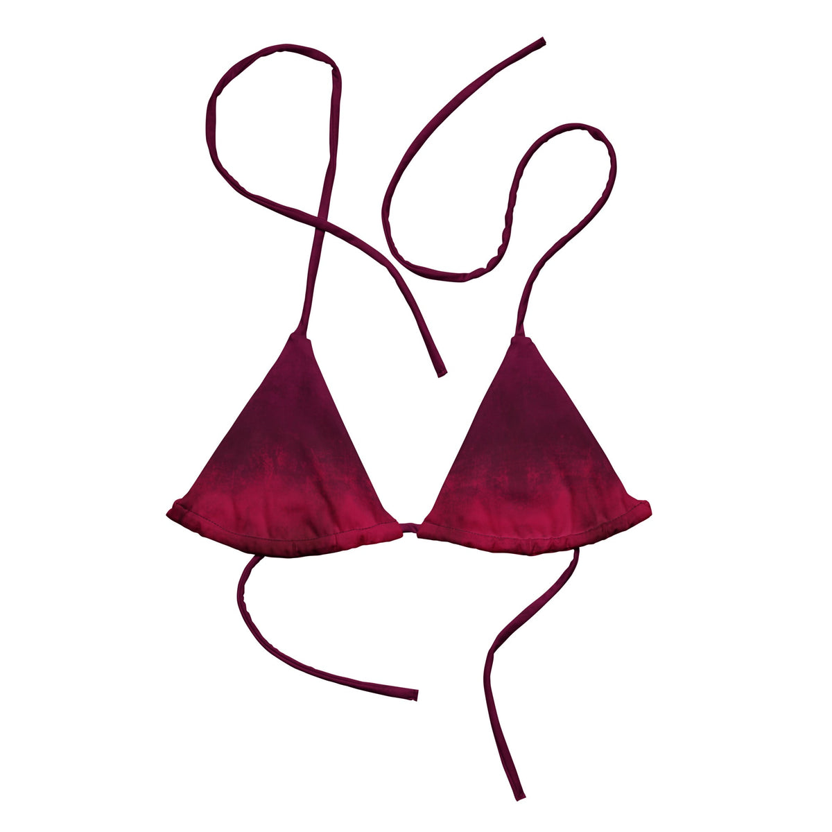 Triangel - Bikini Oberteil | Berry Bordeaux | Recycelt - Christine Wagner Studio