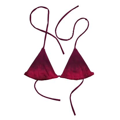 Triangel - Bikini Oberteil | Berry Bordeaux | Recycelt - Christine Wagner Studio