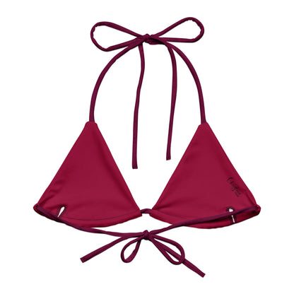 Triangel - Bikini Oberteil | Berry Bordeaux | Recycelt - Christine Wagner Studio