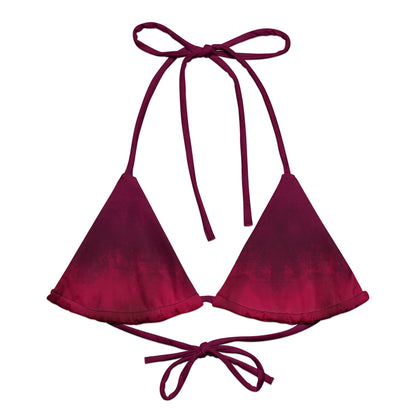 Triangel - Bikini Oberteil | Berry Bordeaux | Recycelt - Christine Wagner Studio
