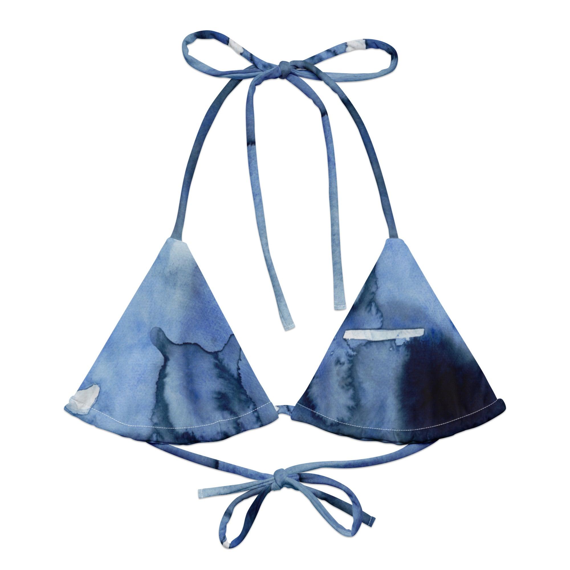Triangel - Bikini Oberteil | Deeper into the Blue - Recycelt - Bikini - Christine Wagner Studio