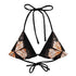 Triangel - Bikini Oberteil | Vintage Butterfly - Recycelt | Schwarz - Bikini - Christine Wagner Studio