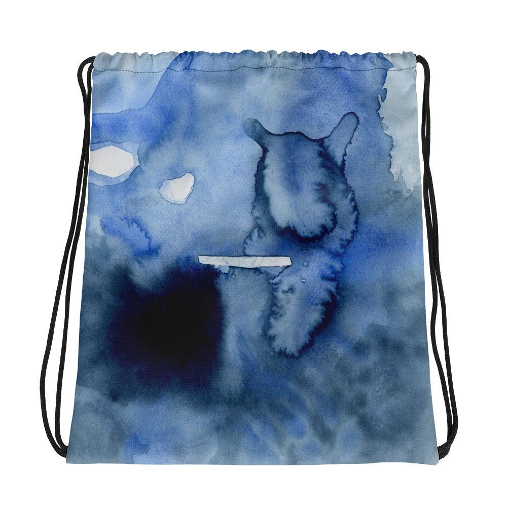 Turnbeutel - Sportbeutel | Deeper Into The Blue Aquarell | Christine Wagner - Christine Wagner
