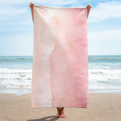 Strandhandtuch  | Pink Ombré - Christine Wagner - Christine Wagner